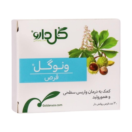 تصویر  قرص ونوگل گل دارو - 30 عددی