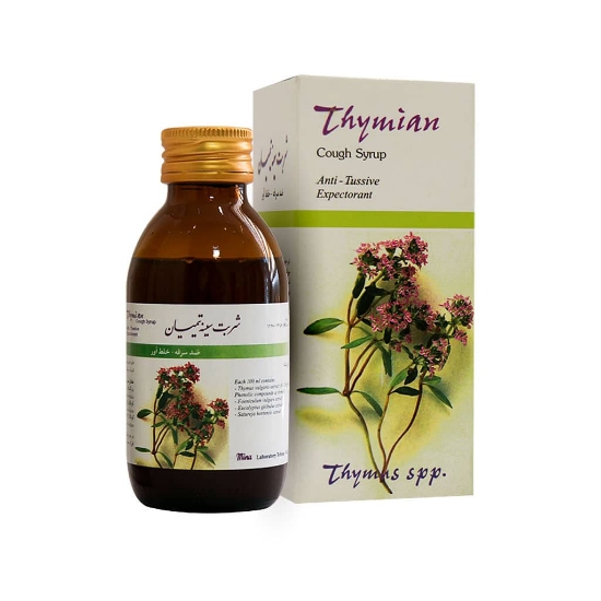 تصویر  شربت گیاهی ضد سرفه تیمیان مینا - 120 میلی لیتر