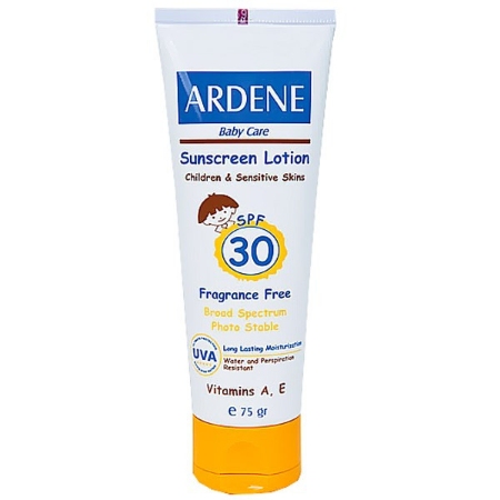 تصویر  لوسیون ضد آفتاب SPF 30 کودکان آردن - بی رنگ
