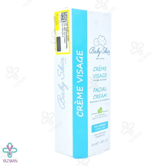  کرم مرطوب کننده صورت کودکان بیبی اسکین - 50 میلی لیتر