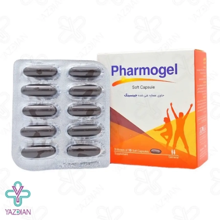 سافت ژل مولتی ویتامین حاوی جینسینگ فارموژل باریویتال باریج اسانس - 30 عددی