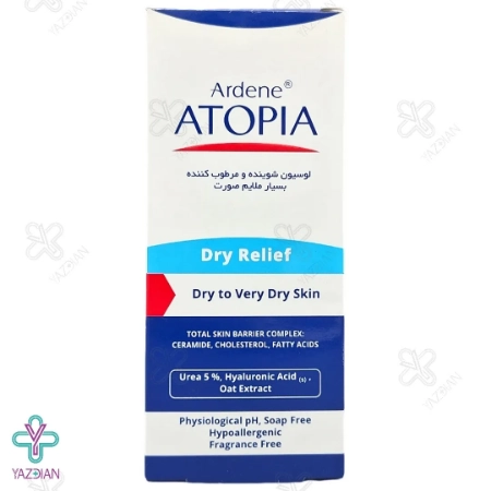 لوسیون شستشوی صورت ملایم Dry Relief حاوی 5 درصد اوره آتوپیا آردن - 150 میلی لیتر