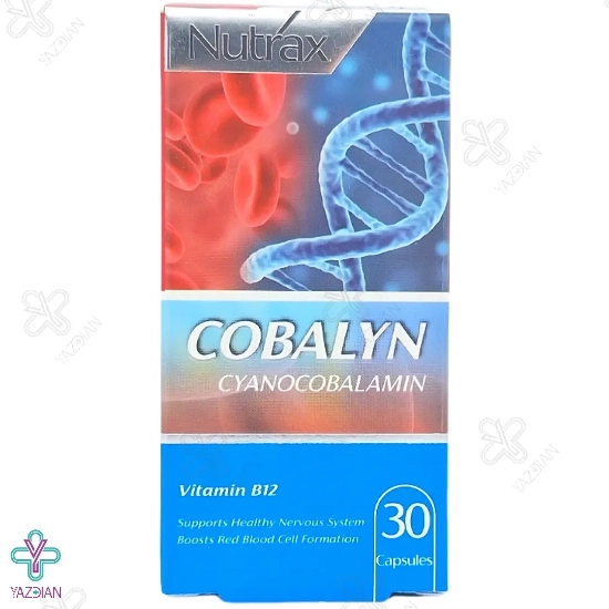 کپسول ویتامین ب 12 1000 کوبالین نوتراکس - 30 عددی