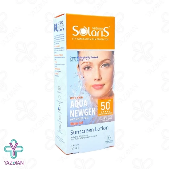 لوسیون ضد آفتاب آبرسان فاقد چربی SPF 50 آکوا نیوژن آردن سولاریس - بی رنگ