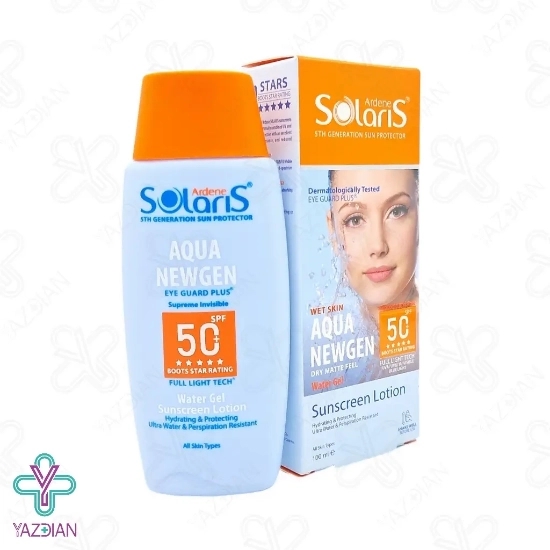 لوسیون ضد آفتاب آبرسان فاقد چربی SPF 50 آکوا نیوژن آردن سولاریس - بی رنگ