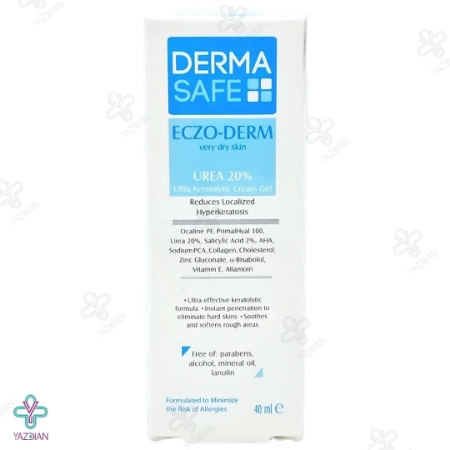 کرم ژل مرطوب کننده حاوی اوره 20 درصد درماسیف - 40 میلی لیتر