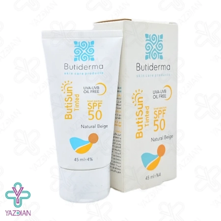 کرم ضد آفتاب SPF50 فاقد چربی بیوتی درما – بژ طبیعی
