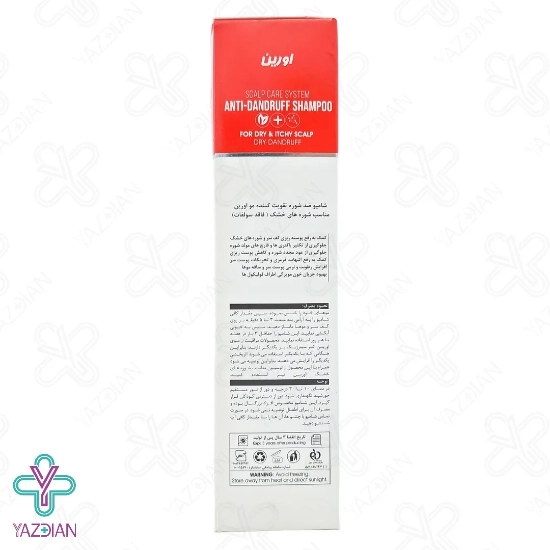 شامپو فاقد سولفات تقویت کننده و ضد شوره خشک اورین - 200 میلی لیتر