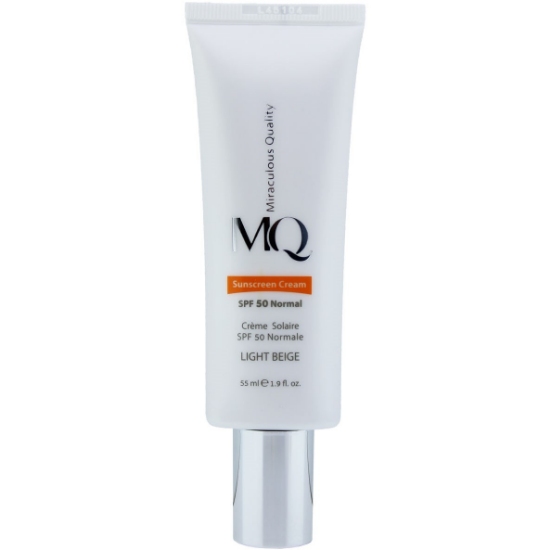 تصویر  کرم ضد آفتاب پوست معمولی و خشک SPF 50 ام کیو MQ - بژ روشن