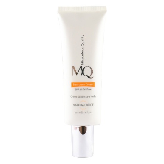 تصویر  کرم ضد آفتاب و ضد لک SPF 50 ام کیو MQ مدل بایوتچ - بژ طبیعی