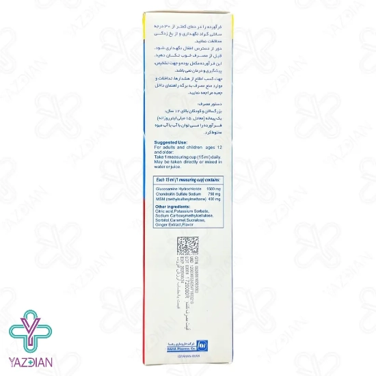 شربت مفاصل گلوکزامین و کندرویتین استئودین رها - 250 میلی لیتر