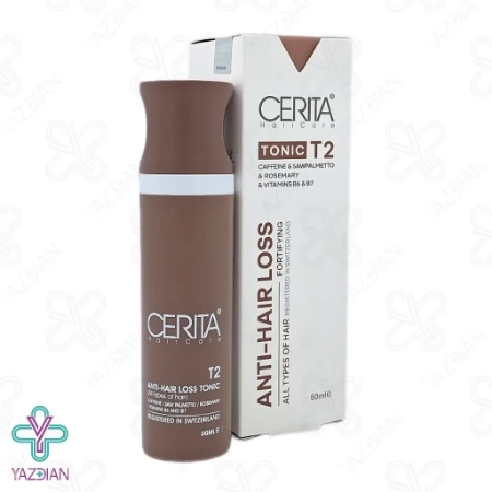 تونیک تقویت کننده و ضدریزش مو T2 سریتا - 50 میلی لیتر