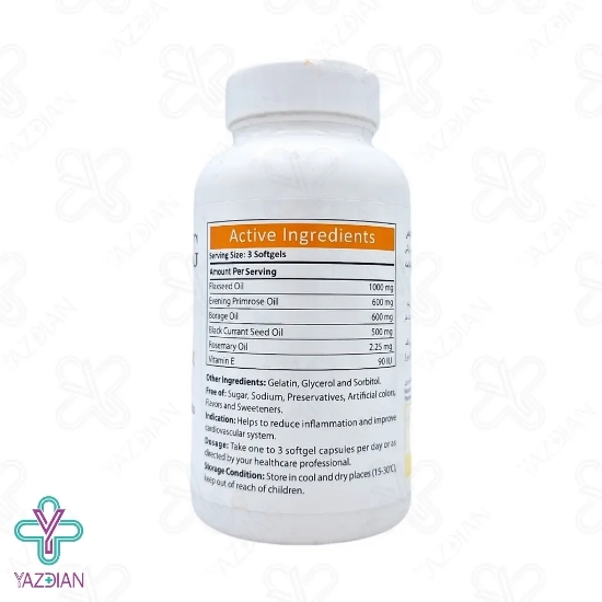 سافت ژل امگا 3.6 سوپر میکس آنتی ایجینگ - 60 عددی