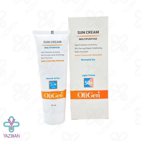  کرم ضد آفتاب SPF 50 پوست خشک الی ژن - بژ روشن