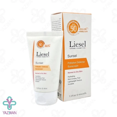 کرم ضد آفتاب SPF 50 پوست خشک لایسل - بی رنگ