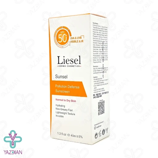 کرم ضد آفتاب SPF 50 پوست خشک لایسل - بی رنگ