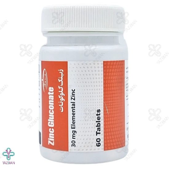 قرص زینک گلوکونات 30 میلی گرم کارن - 60 عددی