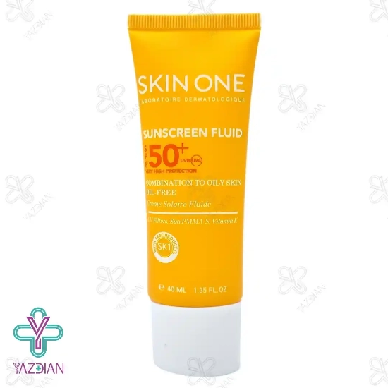 فلوئید ضد آفتاب فاقد چربی SPF 50 اسکین وان - بی رنگ