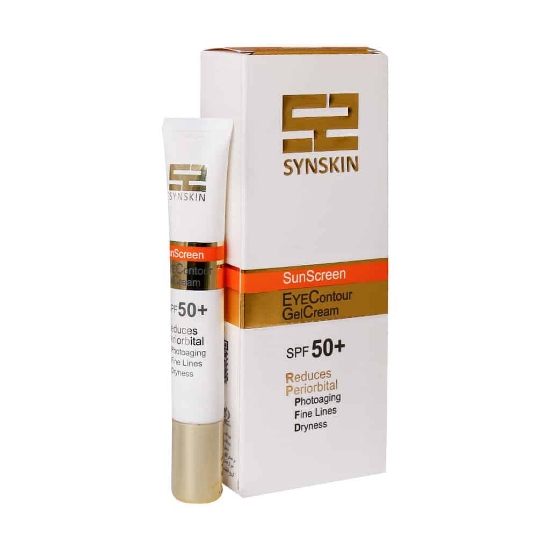 کرم ژل دور چشم ضد آفتاب SPF50 ساین اسکین - بی رنگ