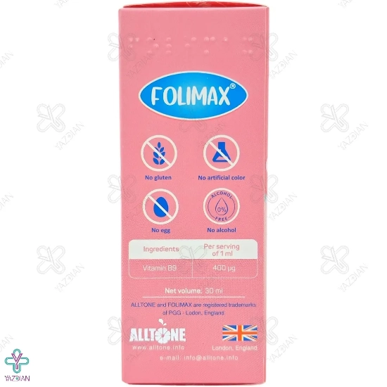 قطره فولیک اسید فولیمکس آلتون - 30 میلی لیتر
