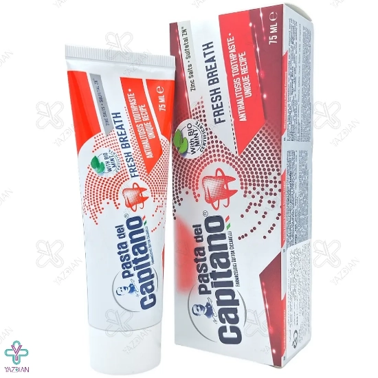 خمیر دندان خوشبو کننده دهان مدل Fresh Breath پاستا دل کاپیتانو - 75 میلی لیتر