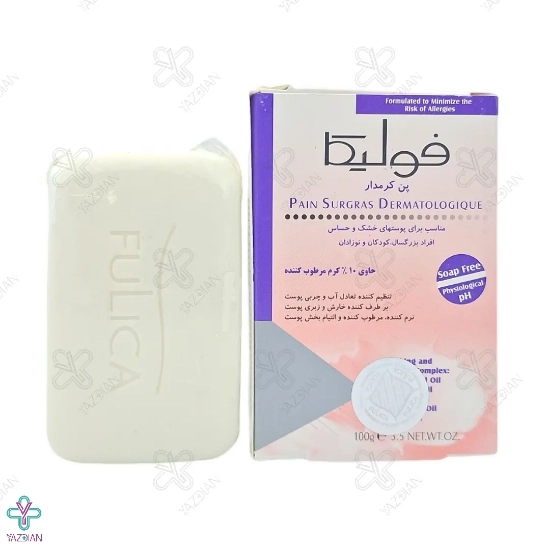 پن مرطوب کننده کرم دار فولیکا - 100 گرم