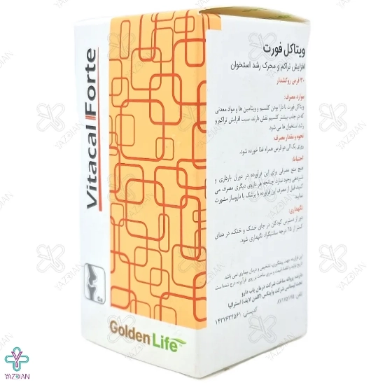 قرص کلسیم کربنات د3 ویتاکل فورت گلدن لایف - 30 عددی