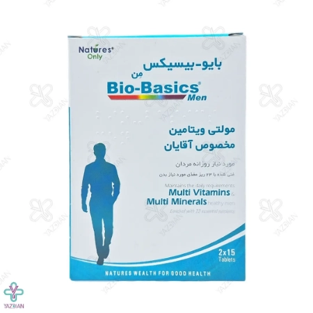 قرص مولتی ویتامین آقایان بایوبیسیکس نیچرز اونلی - 30 عددی