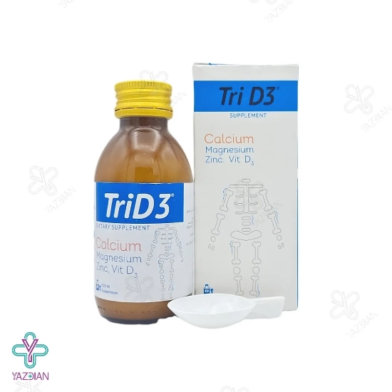 شربت کلسیم منیزیم زینک تری دی تری - 120 میلی لیتر
