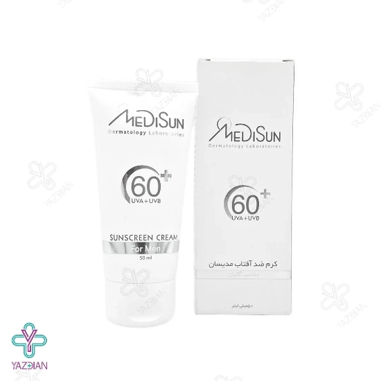 کرم ضد آفتاب آقایان SPF 60 مدیسان - بی رنگ