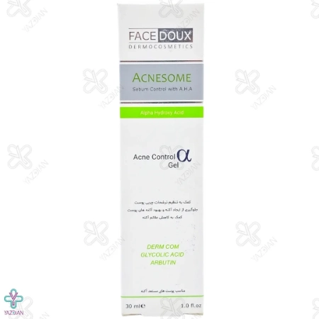 ژل کنترل کننده چربی حاوی AHA آکنه زوم فیس دوکس - 30 میلی لیتر