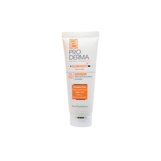 تصویر  کرم ضد آفتاب SPF60 پوست نرمال و خشک پرودرما – بژ طبیعی