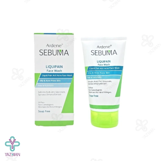 مایع شوینده غیر صابونی صورت آردن سبوما پوست چرب و جوش دار - 150 میلی لیتر	