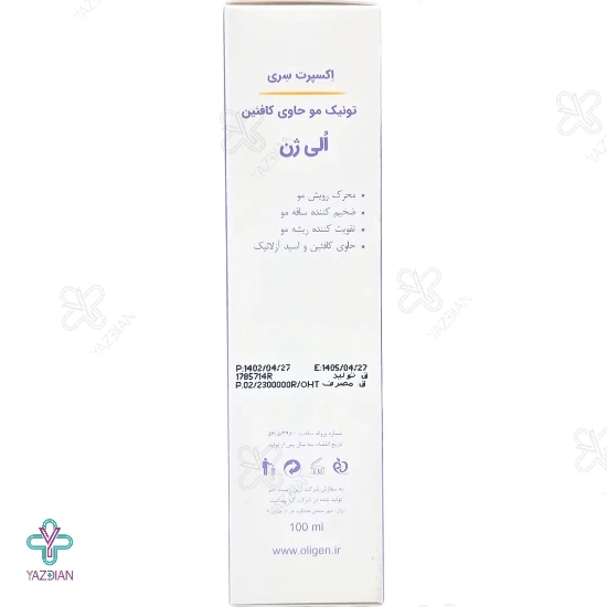 تونیک تقویت کننده مو کافئین الی ژن - 100 میلی لیتر 