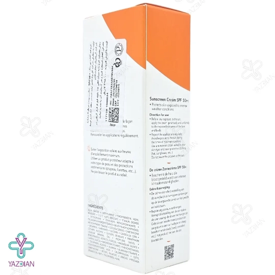 کرم ضد آفتاب SPF50 پوست خشک و معمولی درماگور - بی رنگ	