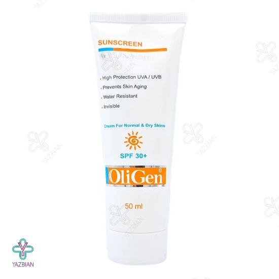 کرم ضد آفتاب ضد چروک SPF 30 الی ژن مناسب پوست خشک و معمولی - بی رنگ	