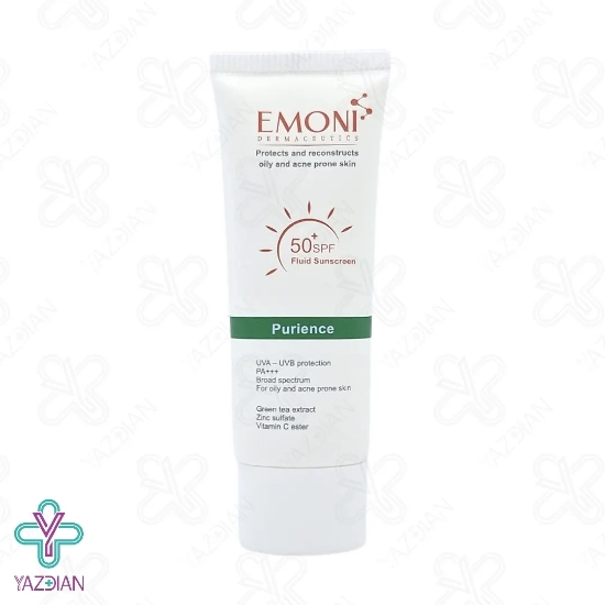 کرم فلوئید ضد آفتاب SPF50 پوست چرب امونی – بی رنگ	