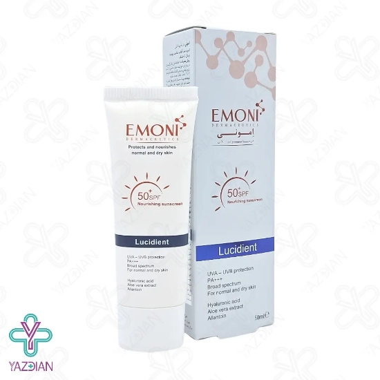 کرم ضد آفتاب SPF50 پوست خشک و معمولی امونی – بی رنگ	