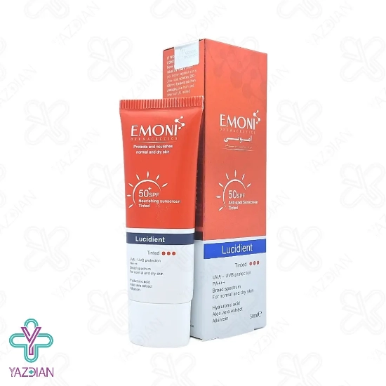 کرم ضد آفتاب SPF50 پوست خشک امونی – رنگی	