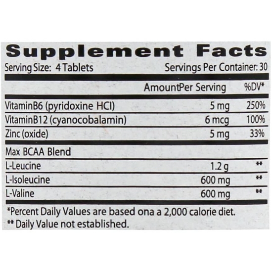 تصویر  قرص مکس بی سی ای ای BCAA مکس ماسل نوتریشن - 120 عددی