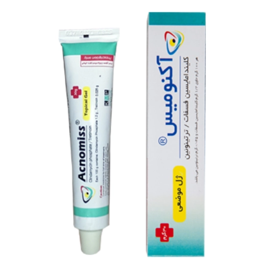 تصویر  ژل ضد جوش آکنومیس ( کلیندامایسین + ترتینوئین ) کیش مدیفارم - 30 گرم