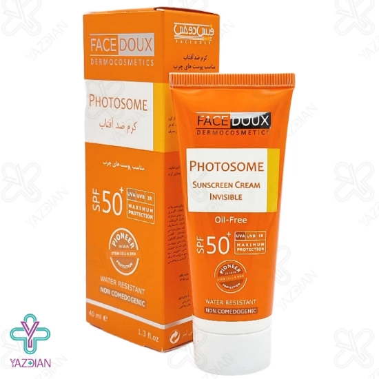 کرم ضد آفتاب فاقد چربی SPF50 فوتوزوم فیس دوکس - بی رنگ	