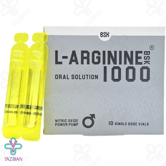 ویال خوراکی ال آرژنین 1000 بی اس کی – 10 عددی	