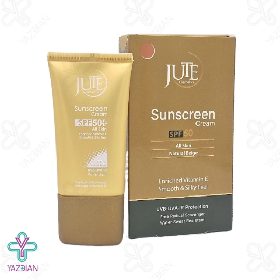 کرم ضد آفتاب SPF 50 انواع پوست ژوت - بژ طبیعی	
