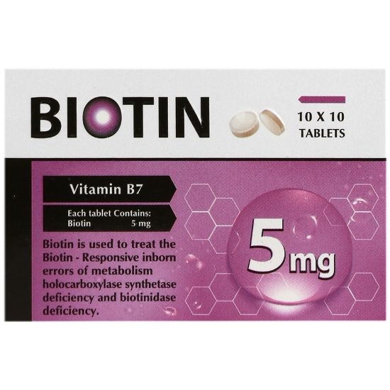 قرص بیوتین 5 میلی گرم وانا دارو گستر - 100 عددی