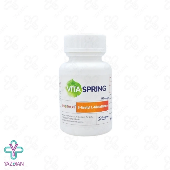 کپسول اس استیل ال گلوتاتیون وایتا اسپرینگ کوشان فارمد - 60 عددی	