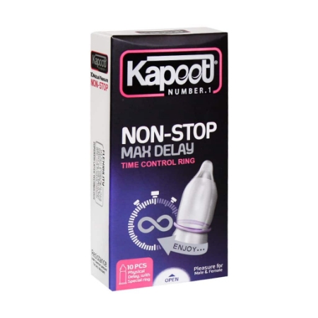 تصویر  کاندوم تاخیری فیزیکی مدل Non Stop Max Delay کاپوت - 10 عددی