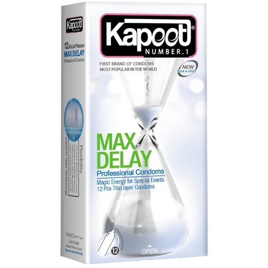 کاندوم فوق العاده وقفه دهنده Max Delay کاپوت - 12 عددی